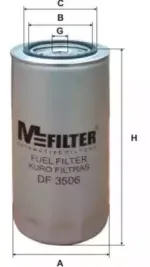DF 3506 MFILTER Топливный фильтр DF 3506 MFILTER Топливный фильтр